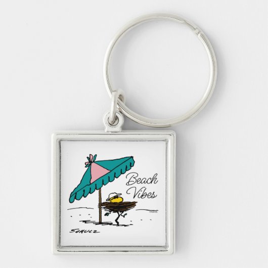 pinda's | Woodstock aan het strand Sleutelhanger (Voorkant)