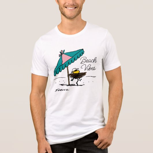pinda's | Woodstock aan het strand Tri-Blend Shirt (Voorkant)