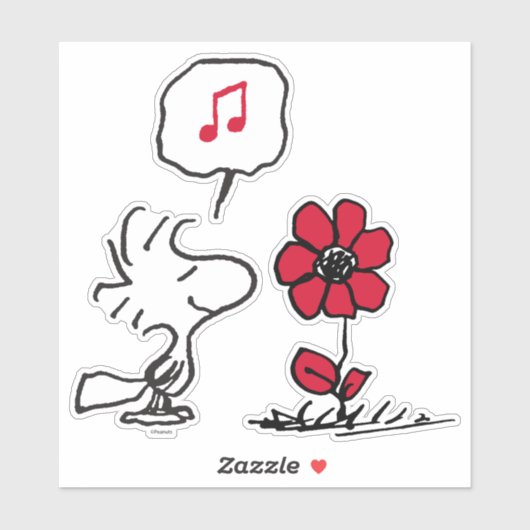 PINDA'S | Woodstock Bloem Sticker (Vel)