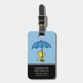 pinda's | Woodstock Blue Umbrella Bagagelabel (Voorkant verticaal)