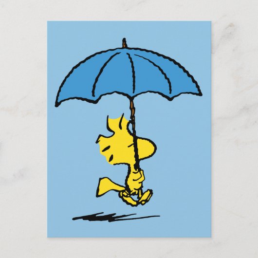 pinda's | Woodstock Blue Umbrella Briefkaart (Voorkant)