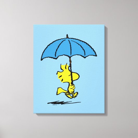 pinda's | Woodstock Blue Umbrella Canvas Afdruk (Voorkant)