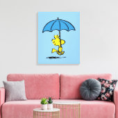 pinda's | Woodstock Blue Umbrella Canvas Afdruk (Insitu (Woonkamer))