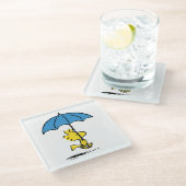 pinda's | Woodstock Blue Umbrella Glazen Onderzetter (Schuin)