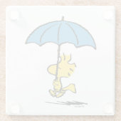pinda's | Woodstock Blue Umbrella Glazen Onderzetter (Achterkant)