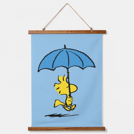 pinda's | Woodstock Blue Umbrella Hangend Wandkleed (Voorkant)