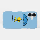 pinda's | Woodstock Blue Umbrella iPhone 16 Hoesje (Achterkant horizontaal)