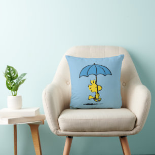 pinda's   Woodstock Blue Umbrella Kussen