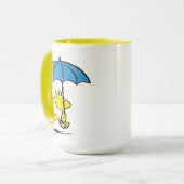 pinda's | Woodstock Blue Umbrella Mok (Voorkant links)