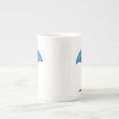 pinda's | Woodstock Blue Umbrella Porselein Kop (Voorkant)