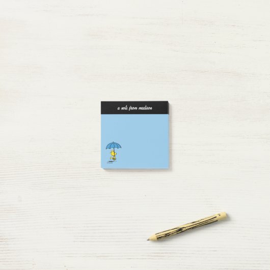 pinda's | Woodstock Blue Umbrella Post-it® Notes (Op bureau)