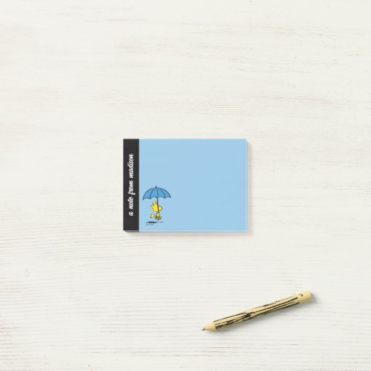 pinda's | Woodstock Blue Umbrella Post-it® Notes (Op bureau)