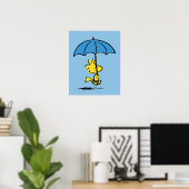 pinda's | Woodstock Blue Umbrella Poster (Thuiskantoor)