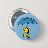 pinda's | Woodstock Blue Umbrella Ronde Button 5,7 Cm (Voorkant /achterkant)