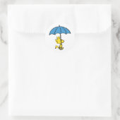 pinda's | Woodstock Blue Umbrella Ronde Sticker (Tas)