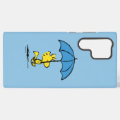 pinda's | Woodstock Blue Umbrella Samsung Galaxy Hoesje (Achterkant horizontaal)