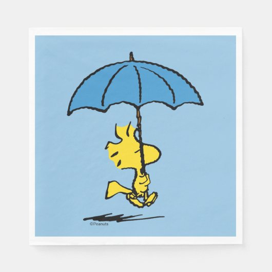 pinda's | Woodstock Blue Umbrella Servet (Voorkant)