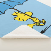 pinda's | Woodstock Blue Umbrella Sherpa Deken (3/4)