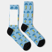 pinda's | Woodstock Blue Umbrella Sokken (Rechts)