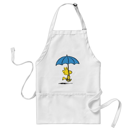 pinda's | Woodstock Blue Umbrella Standaard Schort (Voorkant)