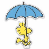 pinda's | Woodstock Blue Umbrella Sticker (Voorkant)