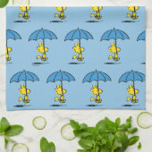 pinda's | Woodstock Blue Umbrella Theedoek (Gevouwen)
