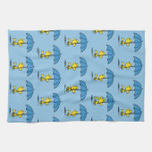 pinda's | Woodstock Blue Umbrella Theedoek (Horizontaal)