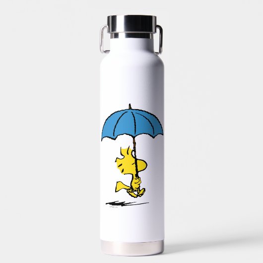 pinda's | Woodstock Blue Umbrella Waterfles (Voorkant)