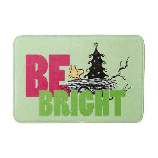 pinda's | Woodstock Christmas Be Bright Badmat (Voorkant)
