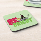 pinda's | Woodstock Christmas Be Bright Bier Onderzetter (Linkerzijde)