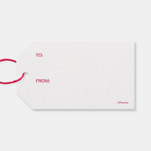 pinda's | Woodstock Christmas Be Bright Cadeaulabel (Achterkant Horizontaal)