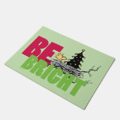pinda's | Woodstock Christmas Be Bright Deurmat (Schuin)