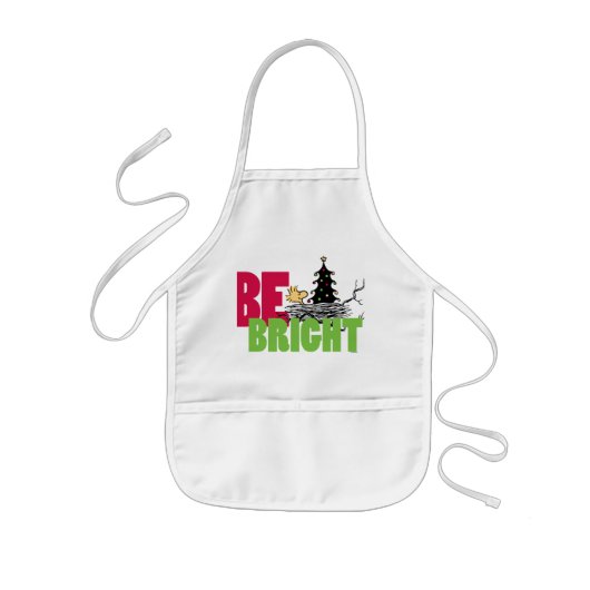 pinda's | Woodstock Christmas Be Bright Kinder Schort (Voorkant)