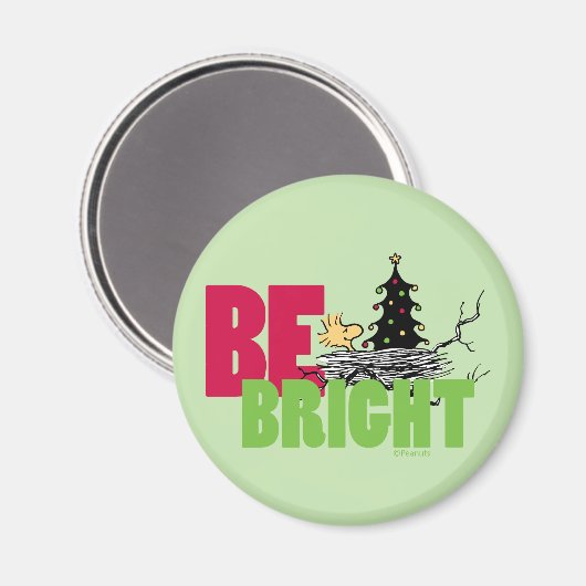 pinda's | Woodstock Christmas Be Bright Magneet (Voorkant / Achterkant)