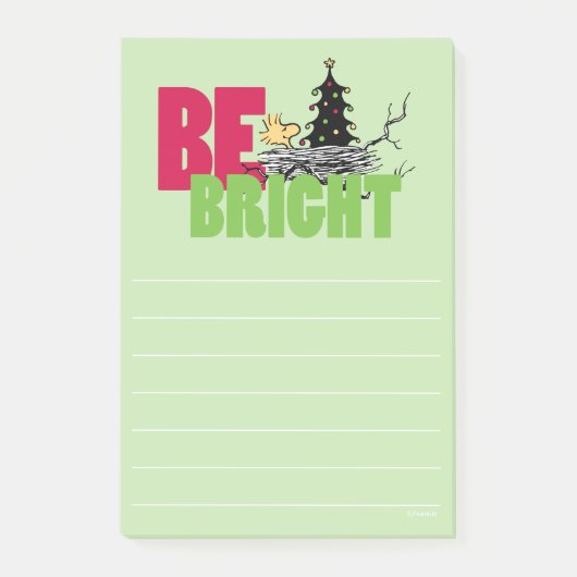 pinda's | Woodstock Christmas Be Bright Post-it® Notes (Voorkant)
