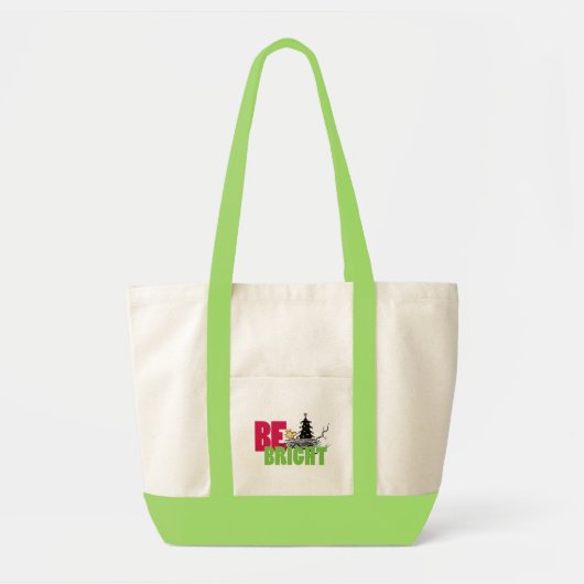 pinda's | Woodstock Christmas Be Bright Tote Bag (Voorkant)