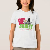 pinda's | Woodstock Christmas Be Bright Tri-Blend Shirt (Voorkant)