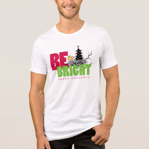 pinda's   Woodstock Christmas Be Bright Tri-Blend Shirt