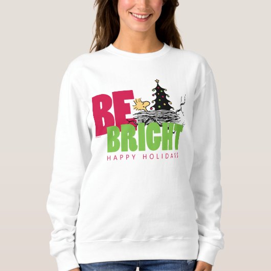 pinda's | Woodstock Christmas Be Bright Trui (Voorkant)