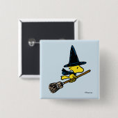 pinda's | Woodstock Halloween Witch Vierkante Button 5,1 Cm (Voorkant /achterkant)