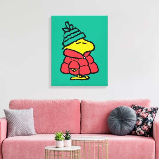 pinda's | Woodstock Puffy Winter Jacket Canvas Afdruk (Insitu (Woonkamer))