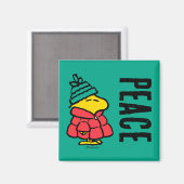 pinda's | Woodstock Puffy Winter Jacket Magneet (Voorkant / Achterkant)