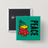 pinda's | Woodstock Puffy Winter Jacket Vierkante Button 5,1 Cm (Voorkant /achterkant)