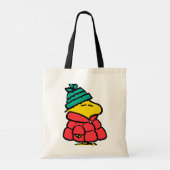 pinda's | Woodstock Puffy Winter | Jouw namen toev Tote Bag (Achterkant)