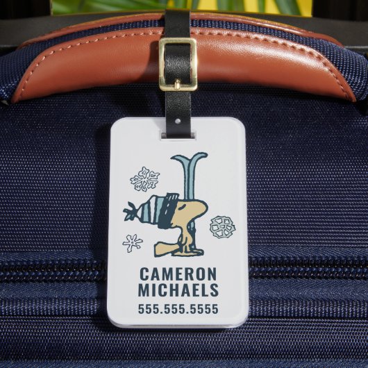 pinda's | Woodstock Ski Pro Bagagelabel (Voorkant Insitu 2)