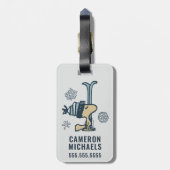 pinda's | Woodstock Ski Pro Bagagelabel (Achterkant verticaal)