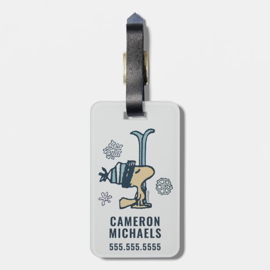 pinda's | Woodstock Ski Pro Bagagelabel (Achterkant verticaal)