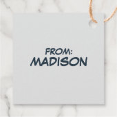 pinda's | Woodstock Ski Pro Bedankjes Labels (Achterkant)