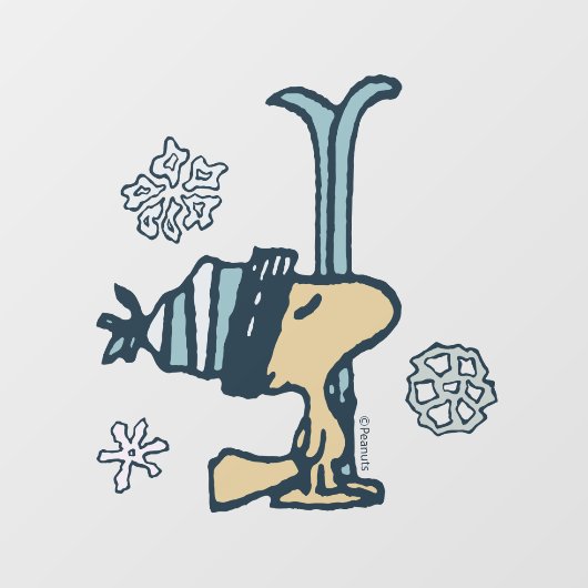 pinda's | Woodstock Ski Pro Raamsticker (Vel)