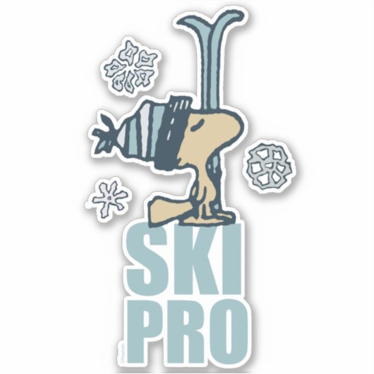 pinda's | Woodstock Ski Pro Sticker (Voorkant)
